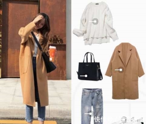 大衣外套|冬天里大衣配九分裤,小个子女生也能hold住
