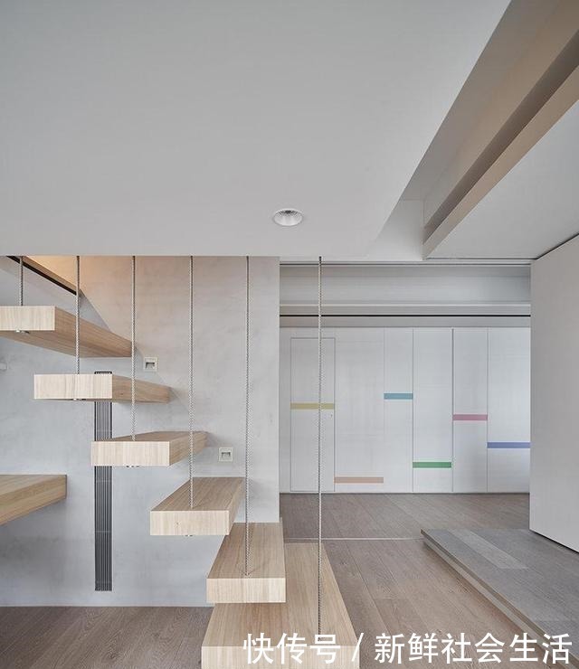 走廊|这是我见过最干净的家,将卧室悬空,完工堪比多间房,太实用了!