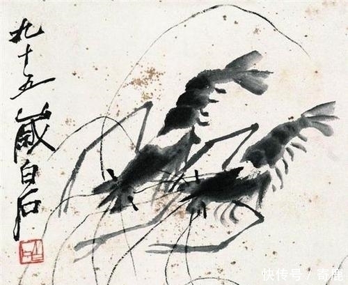 郭秀仪#齐白石作了幅画,女弟子以为没画完添了几笔,764万名画变63万?