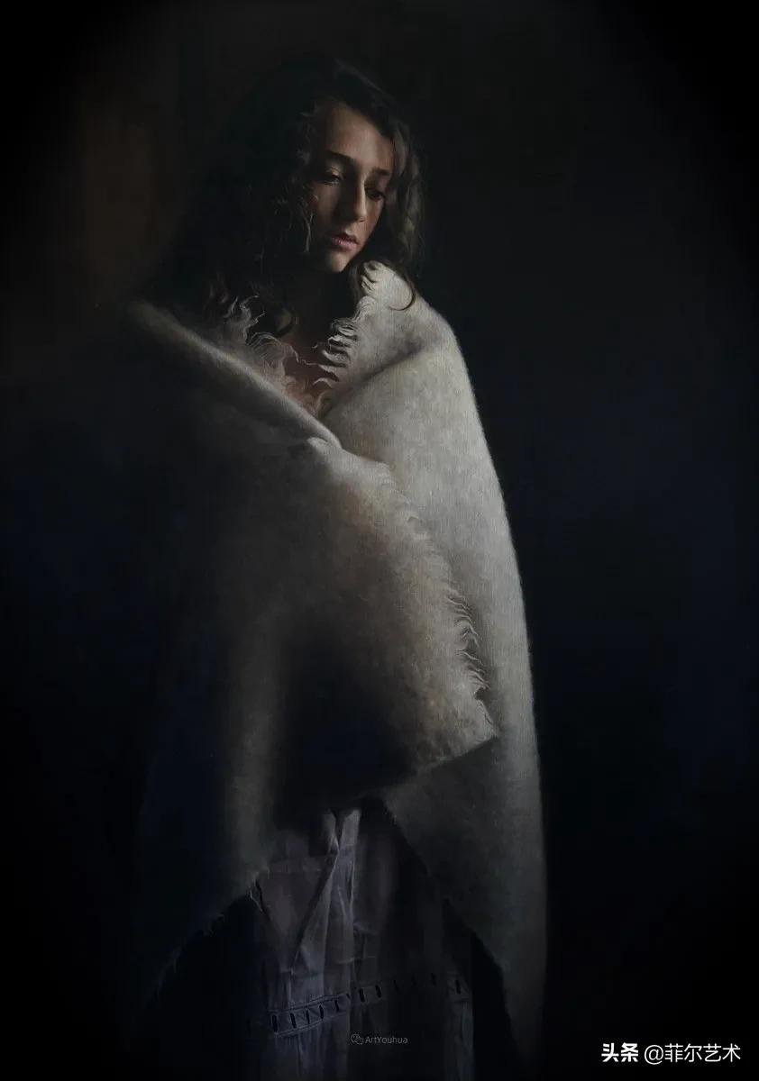 安妮·罗达!法国画家安妮·罗达超高清、超写实人物油画作品欣赏