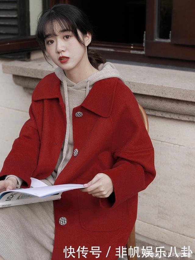 毛衣|毛衣+卫衣,卫衣+大衣,小个子冬天这么穿太美了!