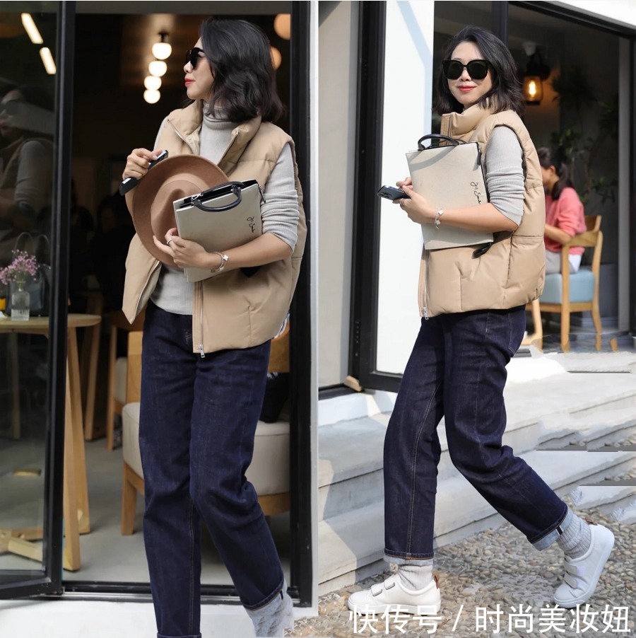 梨形身材|微胖的梨形身材有救了,她体重120斤,靠穿搭显瘦10斤不止