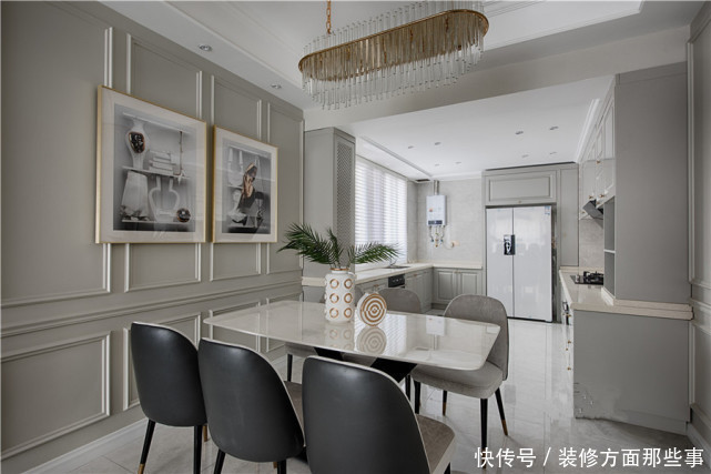 三居室|148平美式三居室,暖色相融,让你好好享受在客厅的温馨时光