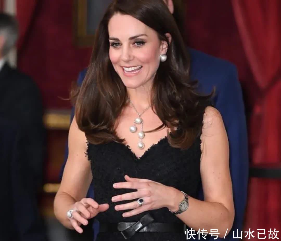 39岁凯特时尚地位攀升，戴廉价珍珠照样美得动人，梅根哪有这气质
