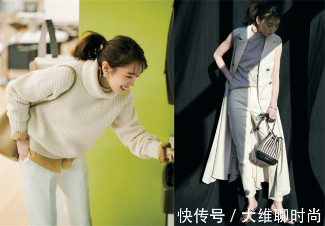 右图|穿来穿去还是白色最经典,除了单件穿搭,全身白色会更上档次
