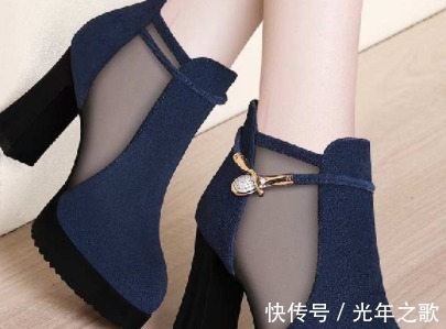 高跟鞋 百搭镶钻粗跟女鞋,时髦又舒适,洋气不累脚!