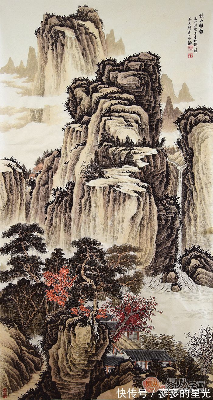 山水画&许吉尔山水画 境界高远 有着“一人一品”的山水画风