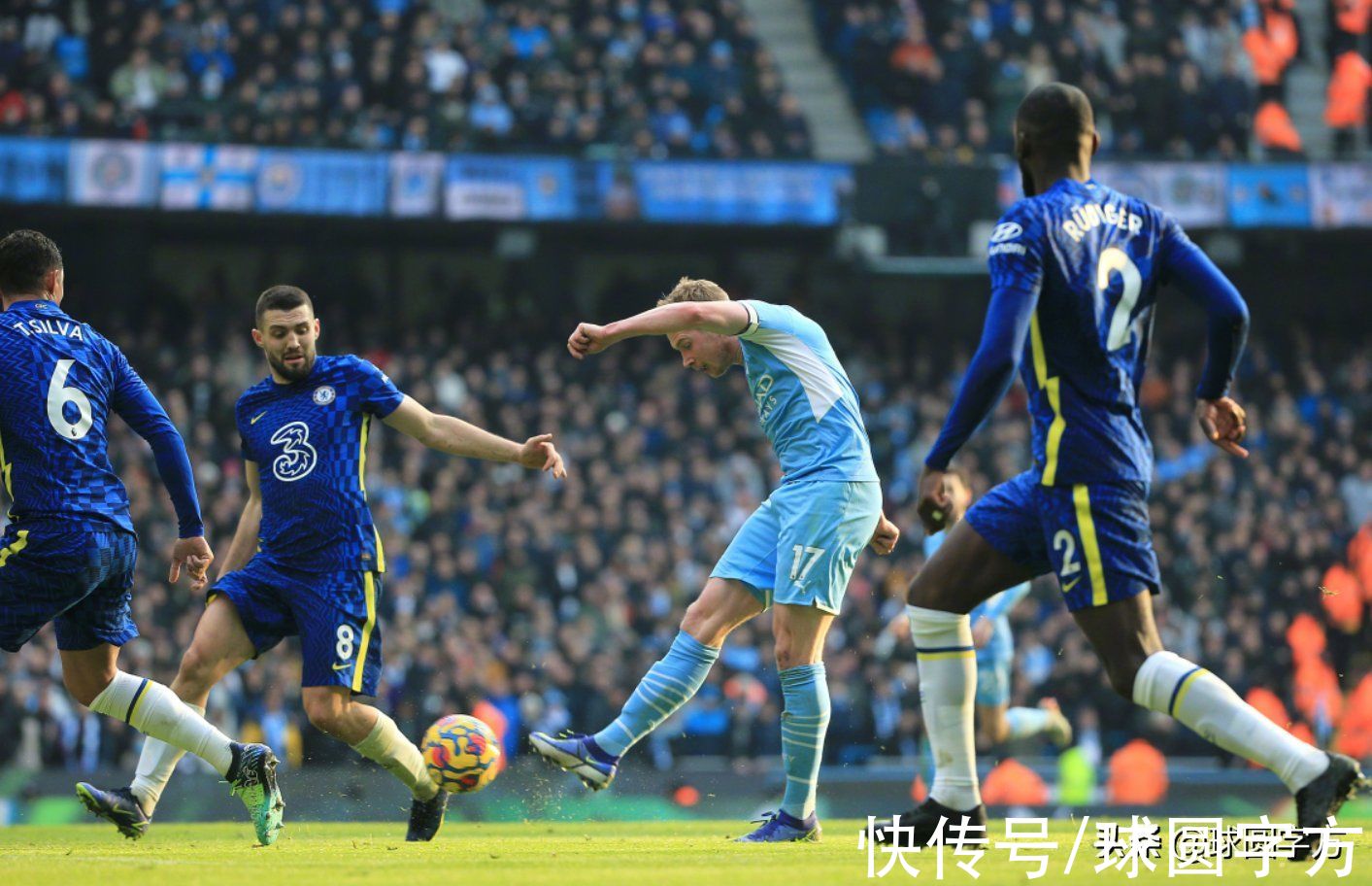 英超|1-0！德布劳内世界波，曼城击败切尔西，英超冠军悬念已失