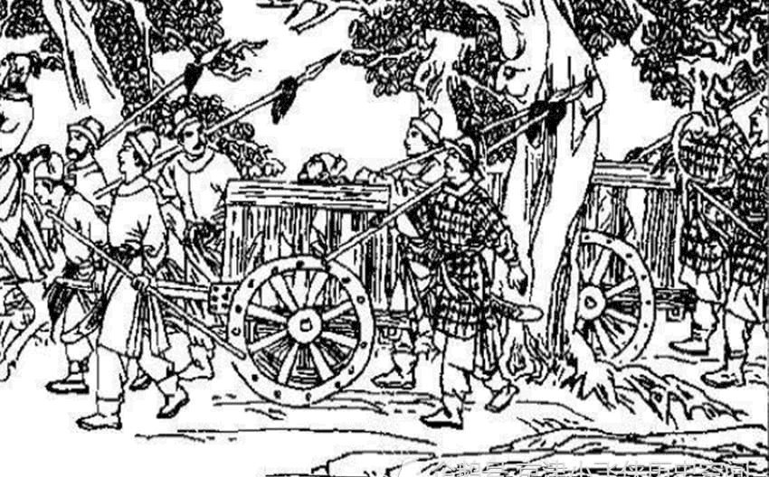 囚车|罗士信被囚,双肩一撞囚车碎了,手脚一挣镣铐开了,解差吓得跑了