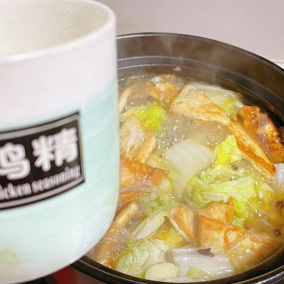 白菜豆腐炖粉条