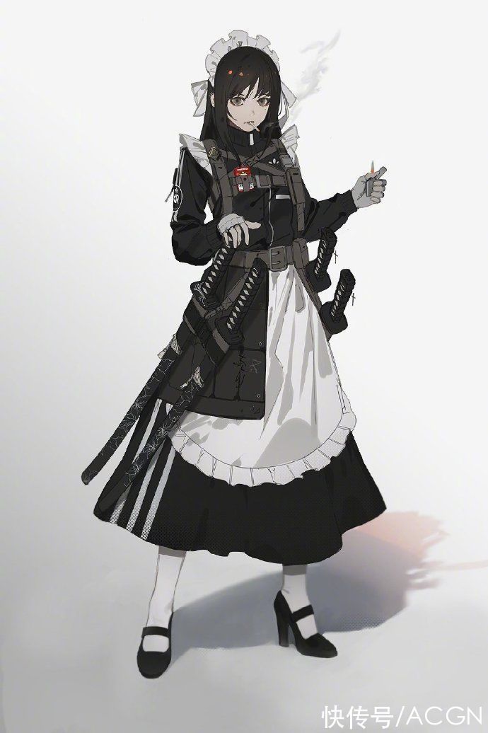 黑礁|画师大佬笔下全副武装的修女和女仆,物理超度什么的也太帅了吧