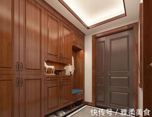 卧室|150㎡中式风用红木色,大气美观又有品味,入户便让人心生喜爱