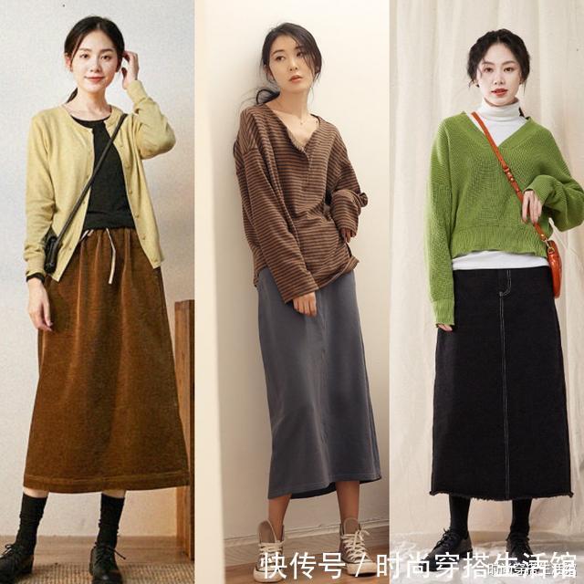 真正见过世面女人穿毛衣别配小黑裤了,今年流行这样穿,洋气时髦