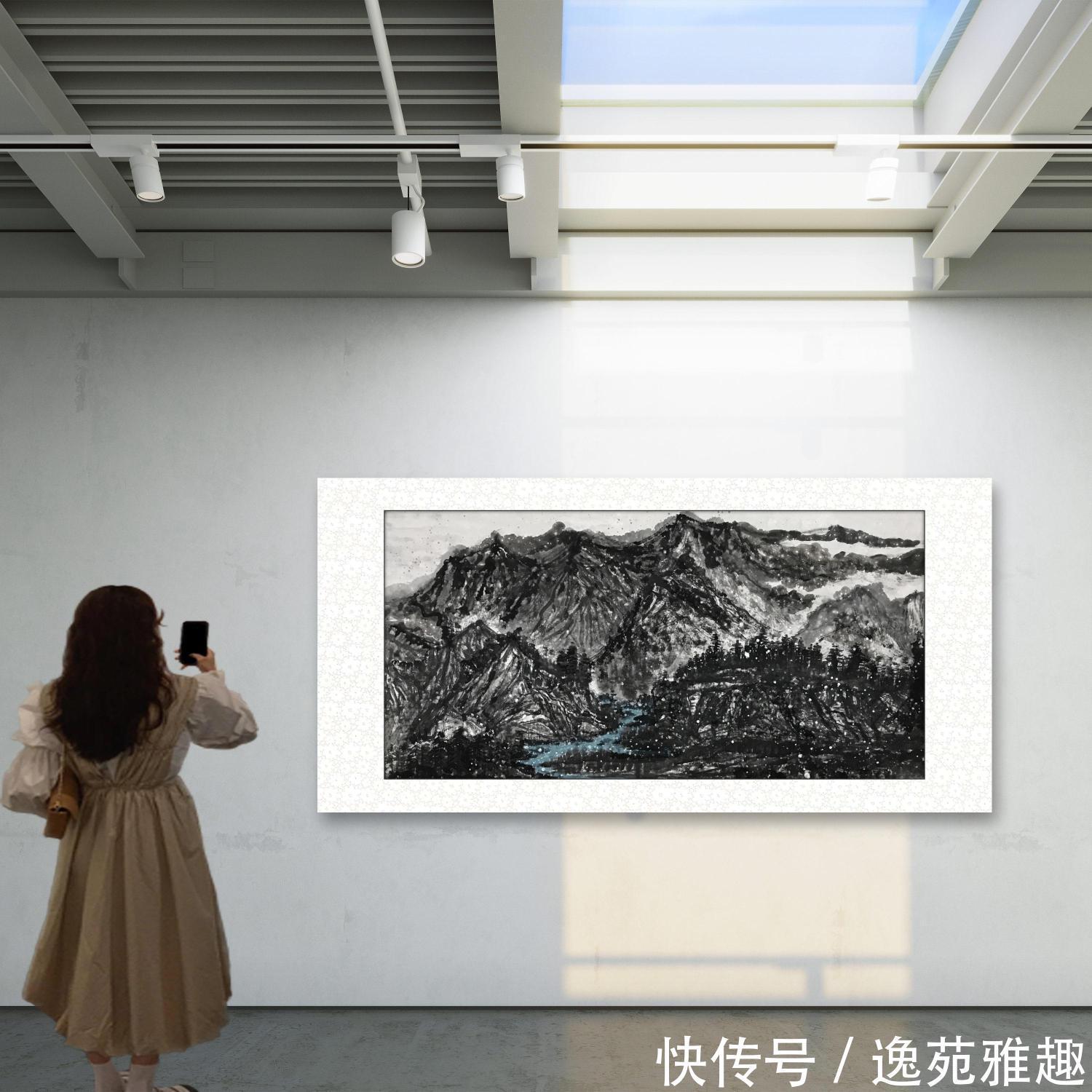 山水画作#「作品欣赏」雄伟大气，强悍不羁，画家侯贺明作品欣赏