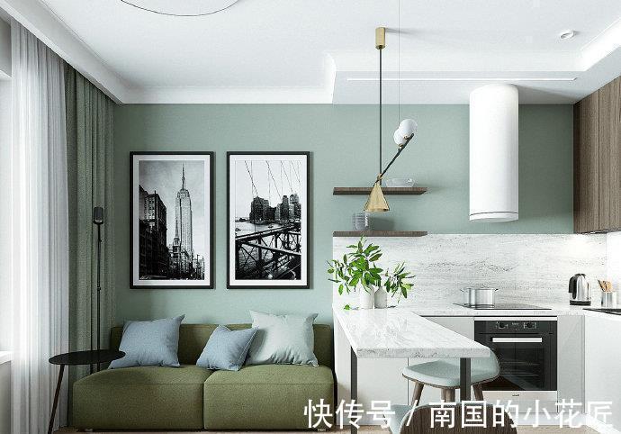 清爽|65平小户型,色调太舒适、太漂亮了,清爽又文艺,让人一眼就喜欢