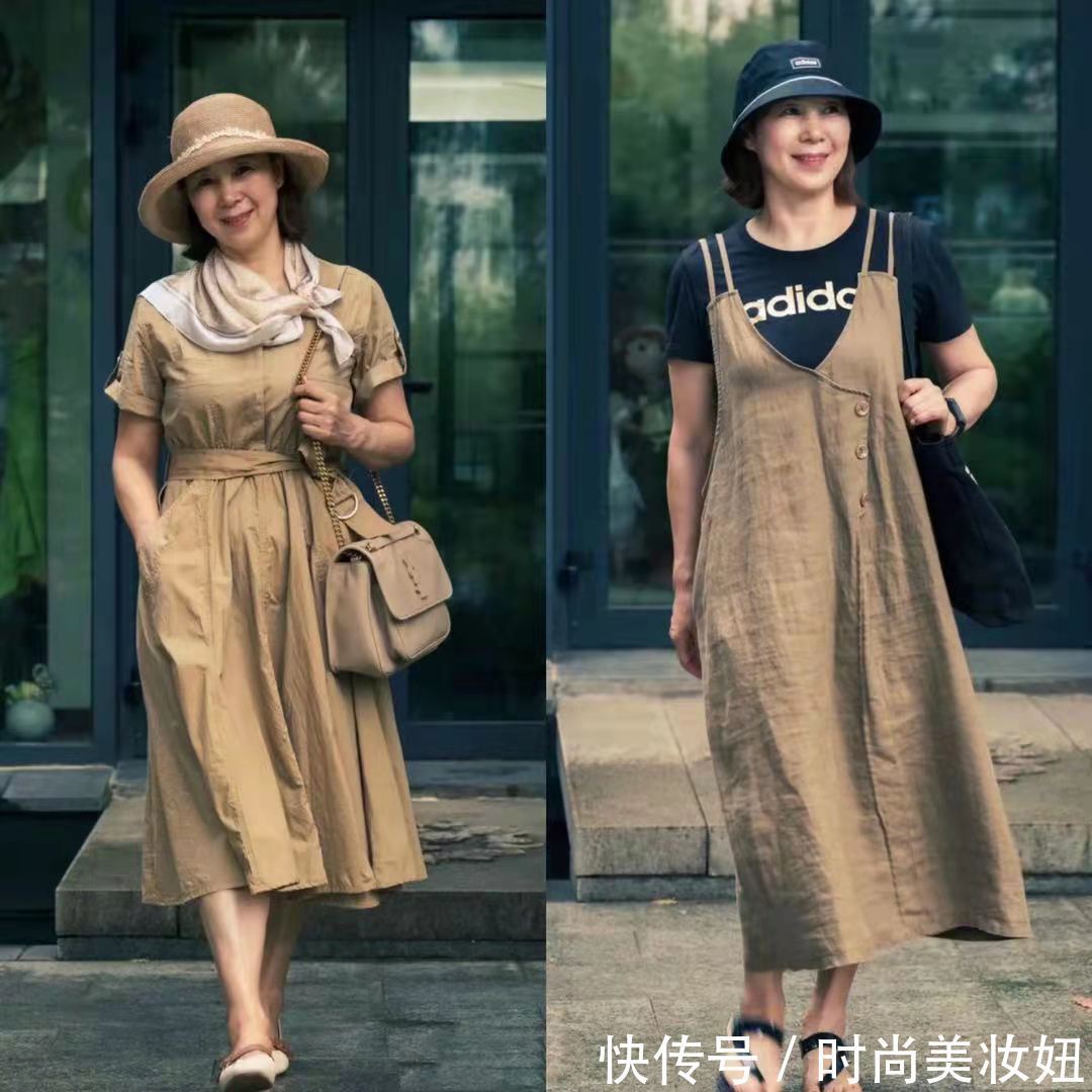 漂亮|年过半百依旧年轻漂亮,这位65岁奶奶的穿搭,洋气又高级