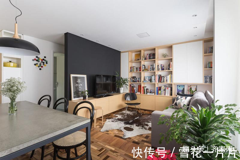 地中海|70平简约风,带有巴西的热情和爱!黑板墙设计,适合小朋友们学习