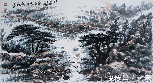 中国华夏万里行书画协会@山水画家赵强——原创写意