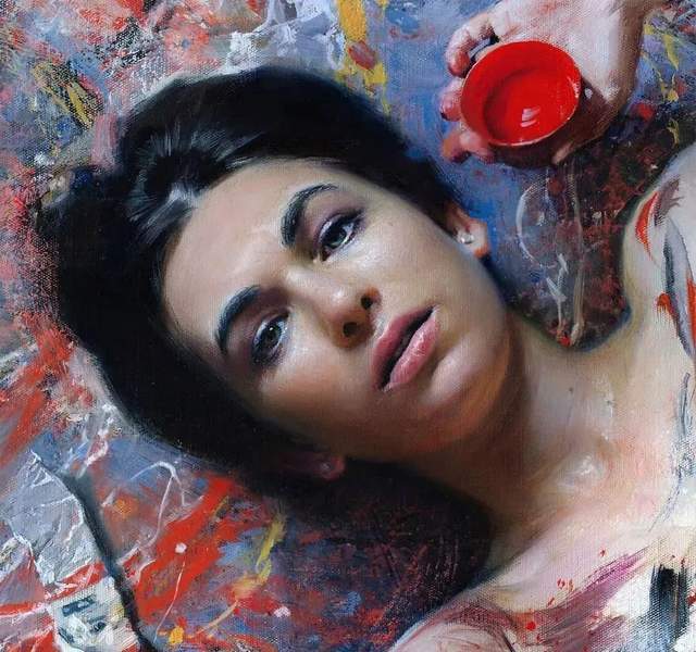 thomas$他的油画,既有潇洒带劲的笔触,又有性感细腻温和的柔美