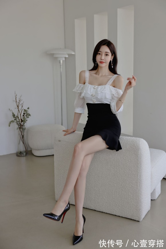 时尚搭配|女神孙允珠的时尚搭配:爱丽丝漫雪童话北欧叠花吊带裙