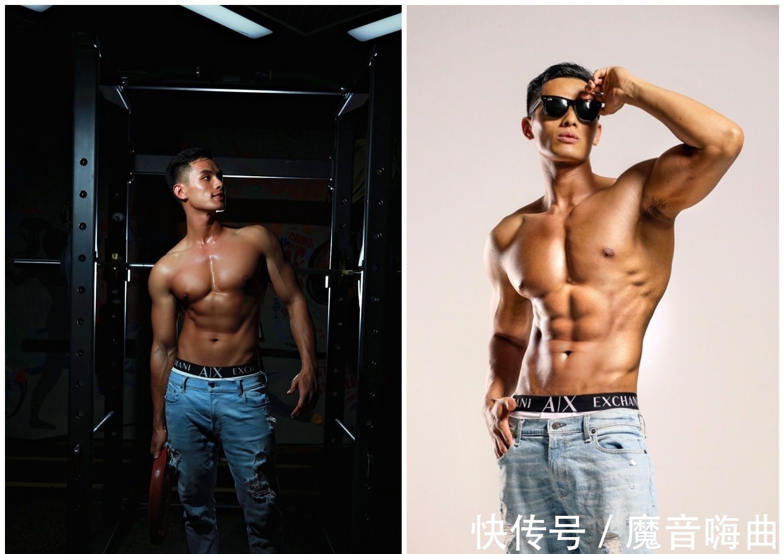 广州大学|爱健身的90后体育生精心雕琢结实的肌肉，如今还兼职做模特！