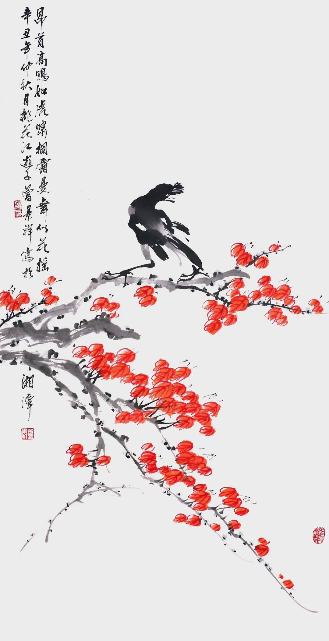 湘潭师范学院!翰墨丹青展风采——画家曾景祥花鸟画作品欣赏