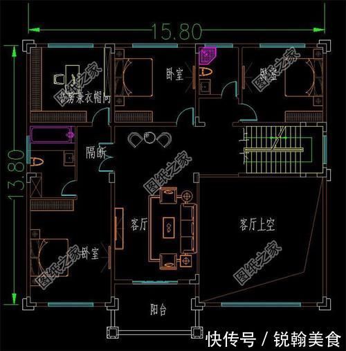 x2|农村15米乘14米的三层房屋，兼具颜值与实力，布局我给100分