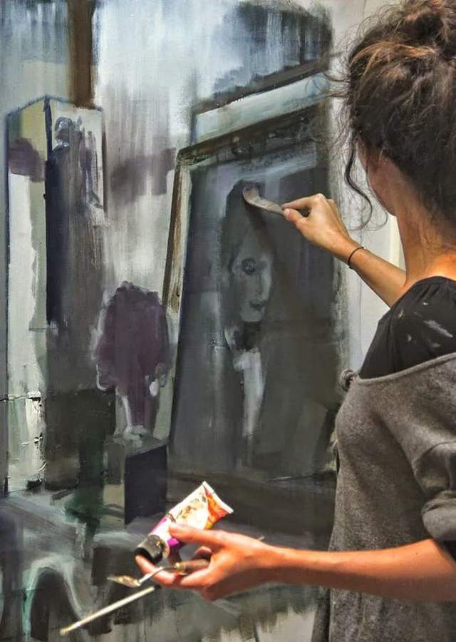 油画颜料|她以生动、动感和现代的笔触,描绘画面