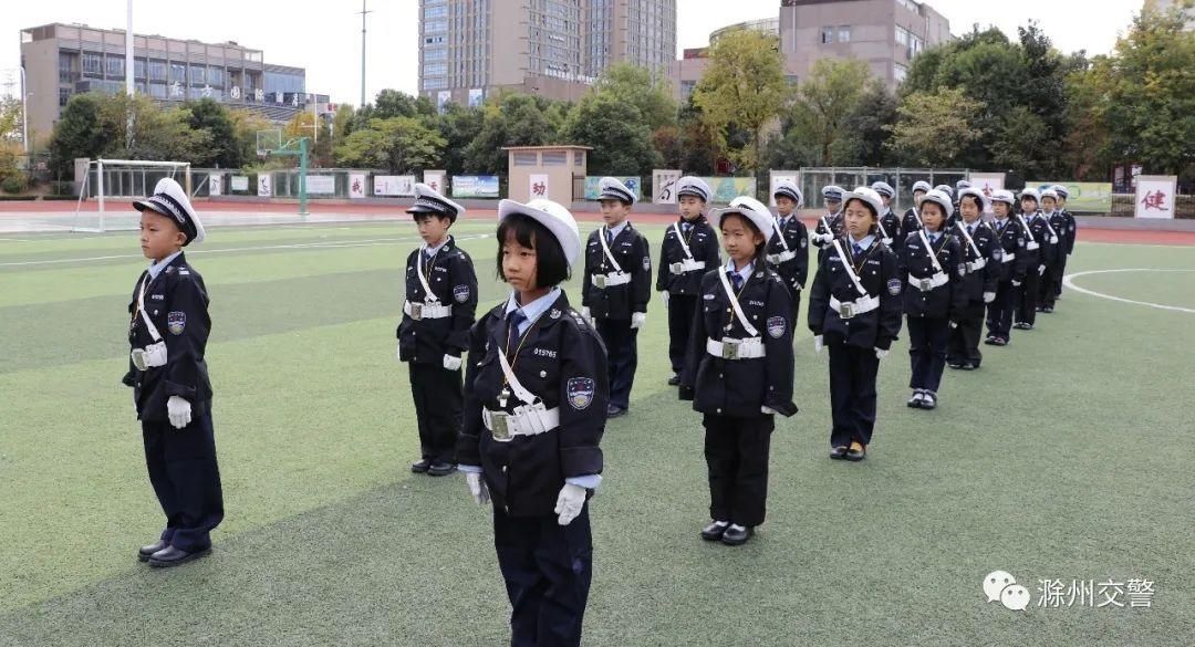 小学|交警支队为龙蟠小学“小小交警队”授旗