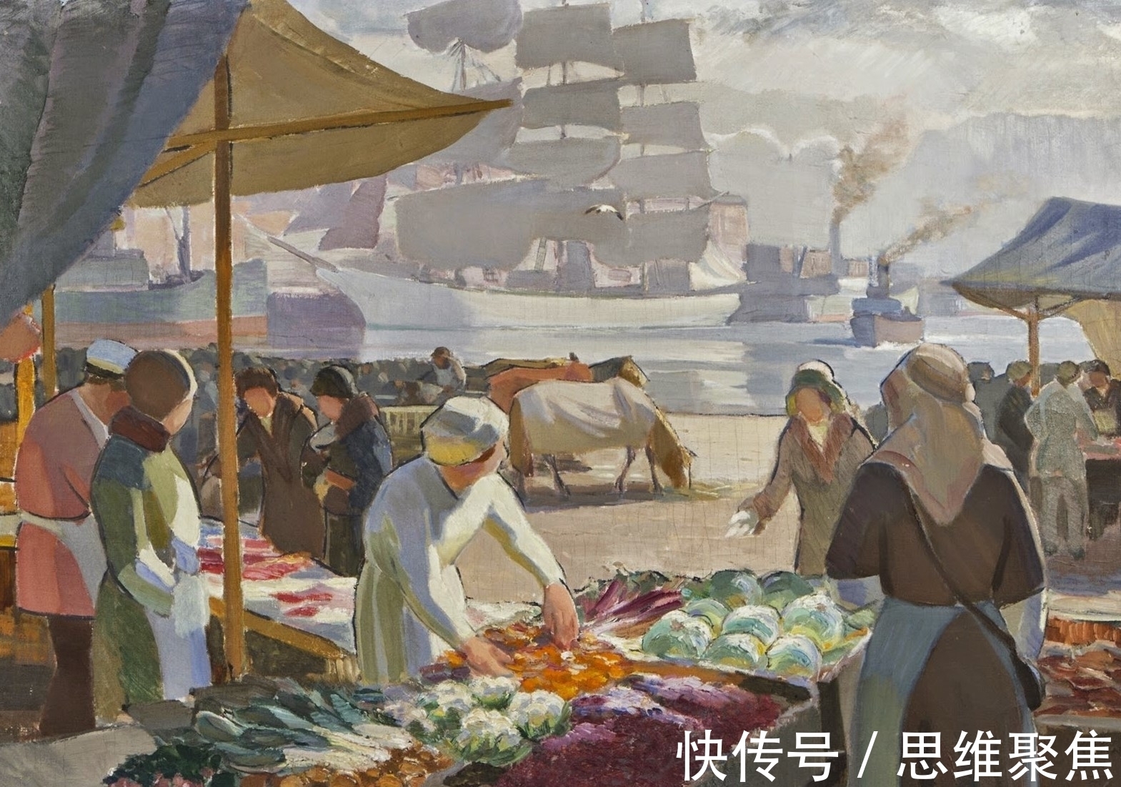 桑特里#笔意未尽的挥洒,印象派画家桑特里的绘画作品