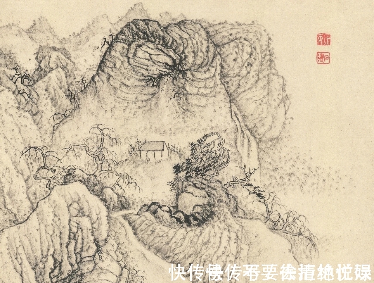 山水画@看画得看小品|石涛的小品山水画,彰显笔墨的魅力