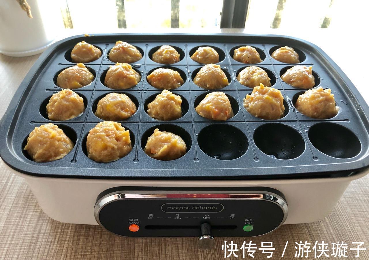 低脂美味的鸡肉丸,加入时蔬煎一煎,一口一个好吃到停不下来