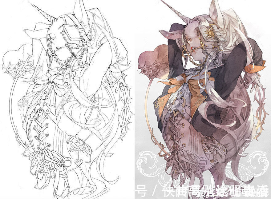 艺术家们@27个初稿与成品对比照,前后差距太大,网友:这是同一副画吗