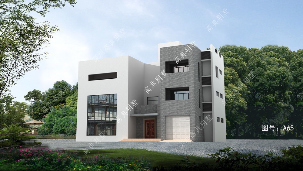 农村|带车库的现代别墅设计,居住舒适,适合农村自建。