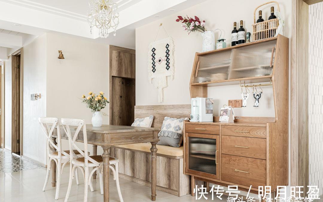 双开门|同样是原木风,她家不跟风不顺应主流,混搭出的效果让人眼前一亮