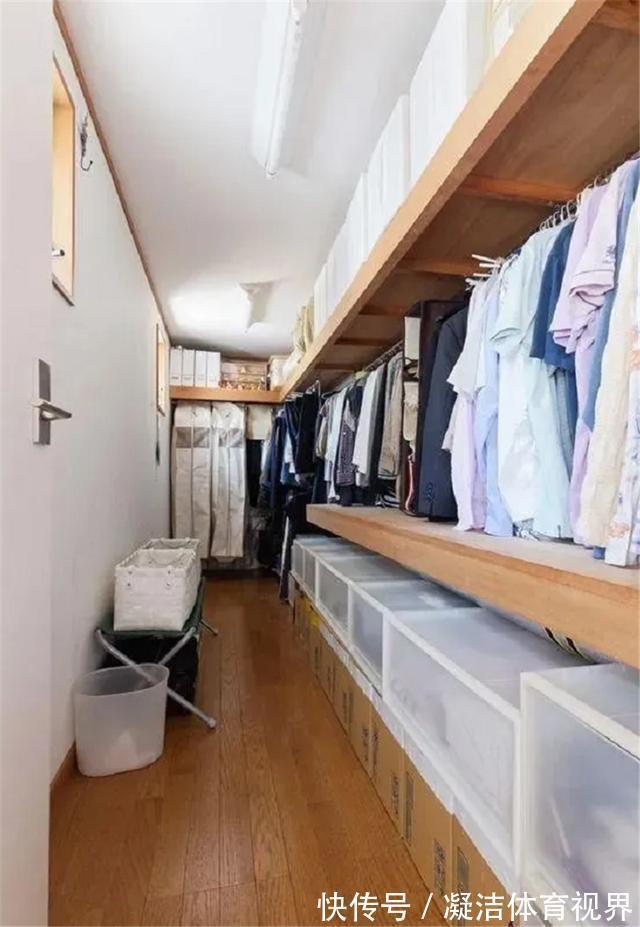 收纳|日本衣帽间太有看头!一块搁板都不用却收拾的很整洁?看完想拆家