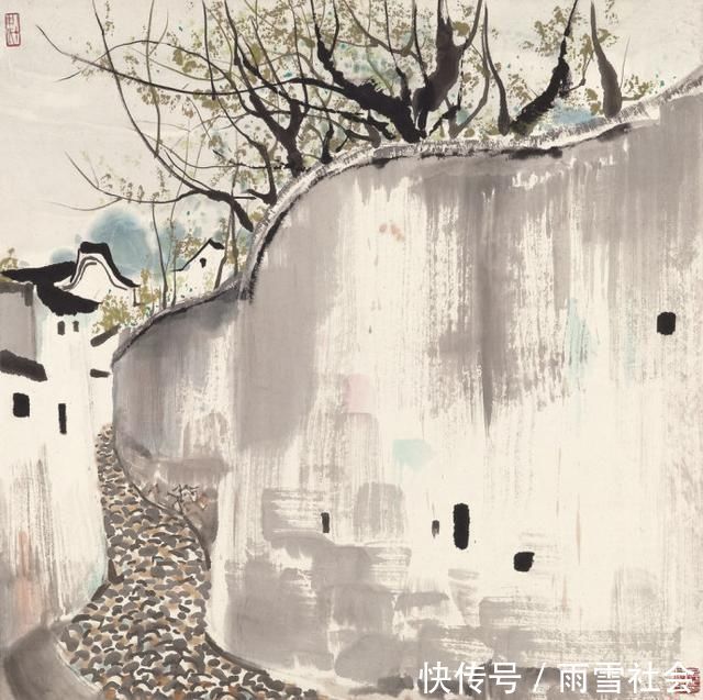 江南园林#“中国画”吴冠中画的太好，中国画在他笔下活了起来