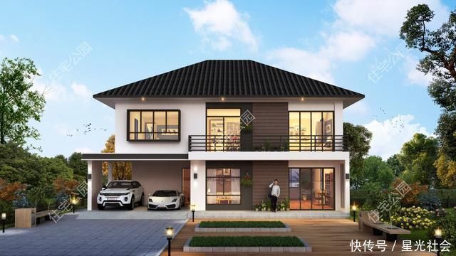 住宅|农村建房,开间14米进深10米、坐北朝南,能建什么样的别墅