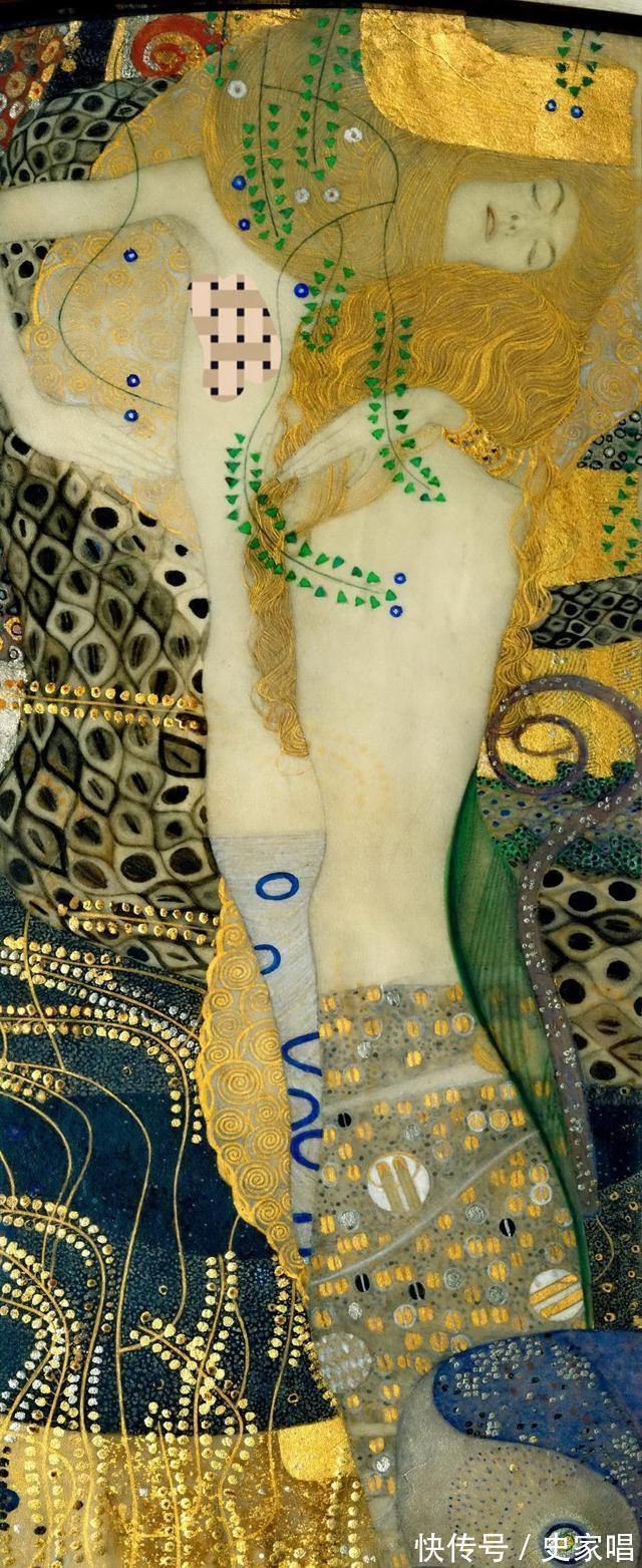 金色@克里姆特的艺术人生:他的绘画强调浓重神圣的金黄色及强烈的感情