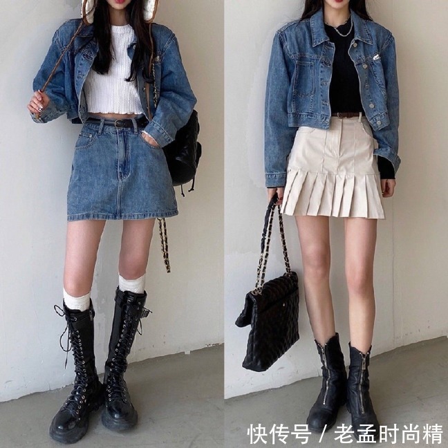 牛仔裙 牛仔单品怎么搭?搭对了大方减龄