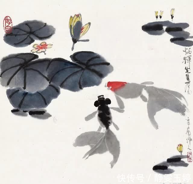 画家|吴作人教你画金鱼风格是画家自己的面貌,既不故弄虚玄,也不套袭仿效