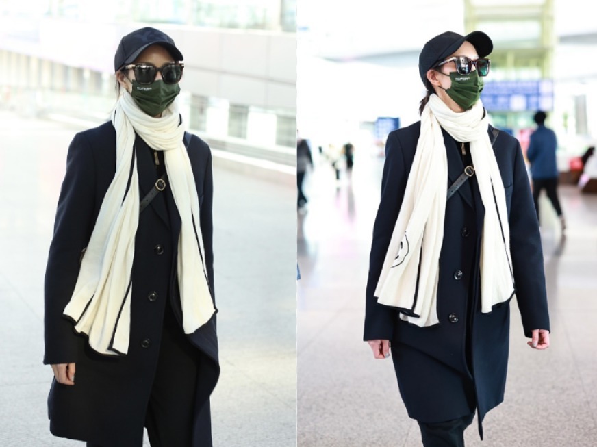 搭配 张钧甯的私服穿搭不出众, 不过棕色大衣配围巾, 看着高级且独特