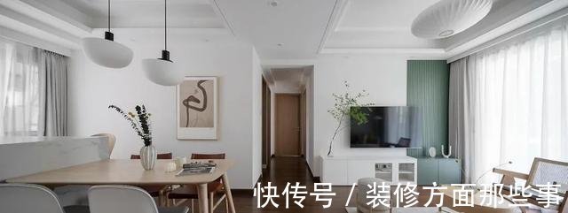 三居室|102平北欧风三居室,大面积留白和温馨治愈系的配色,舒服自在