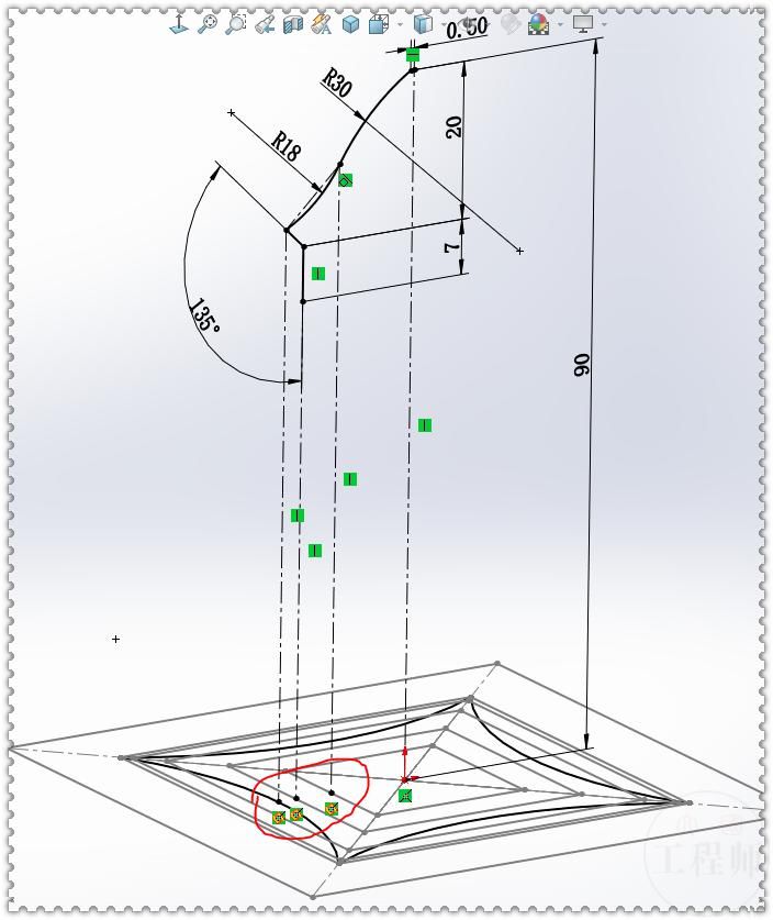 曲面扫描|用SolidWorks画一座古楼，其实一个扫描就能完成