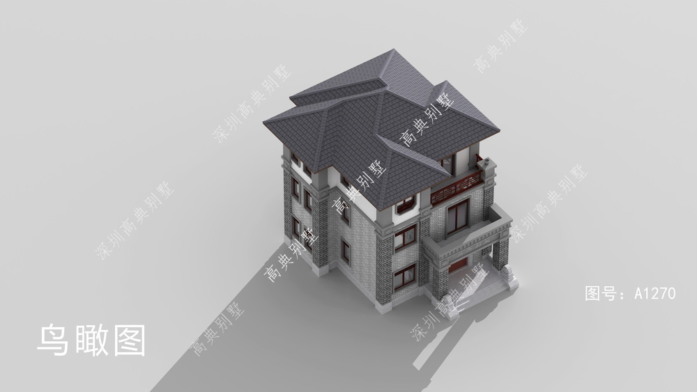 三层别墅|美观的中式三层别墅,这样的房子才是好房子,才是家。