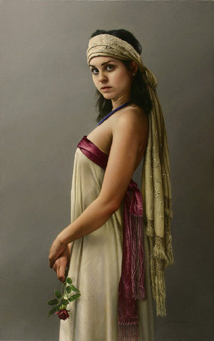 写实主义！意大利超写实画家│达菲·谢里登(Duffy Sheridan) 肖像画