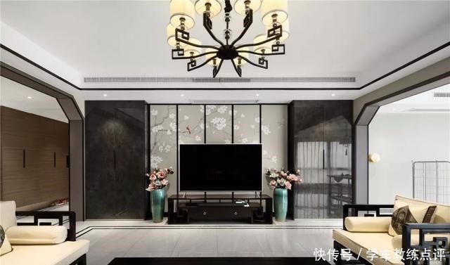 现代|新中式客厅电视墙,儒雅端庄,华丽大方!新中式客厅电视墙,儒雅端庄,华丽大方!