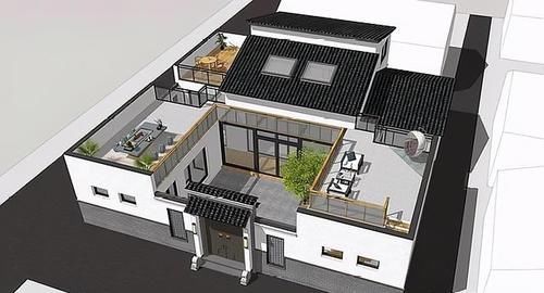 平面图|为了父母,他拆掉老宅,建造236㎡别墅,屋顶露台太美了