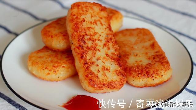 在家给孩子做出麦当劳同款芝士拉丝早餐薯饼，低盐低油更健康