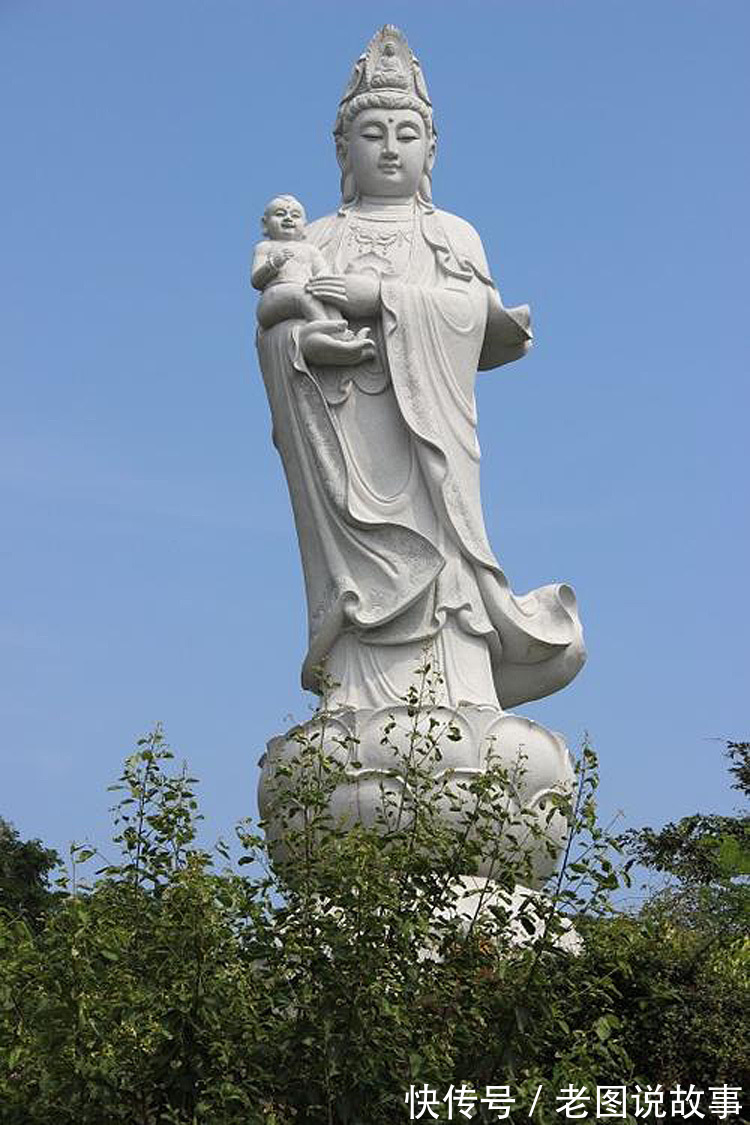太平岩寺@太平岩寺石雕送子观音神像